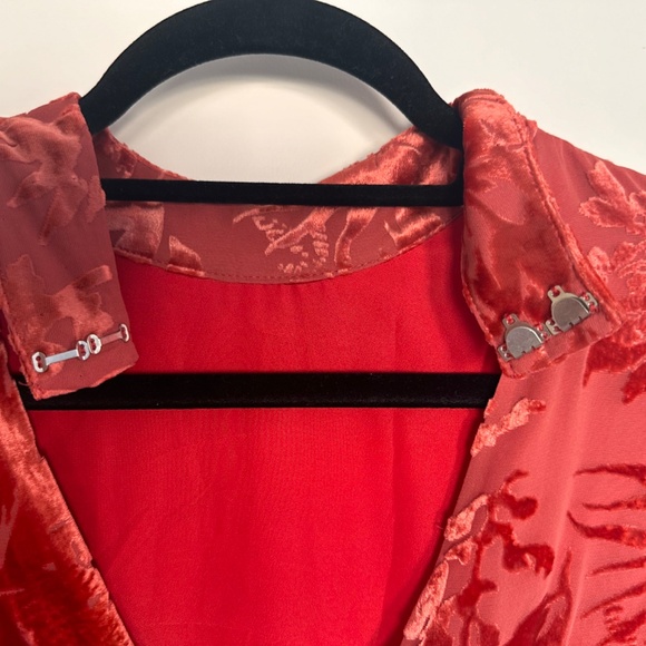 Harlow Pleated Devore Dress Size 4 By Whistles - Picture 8 of 12